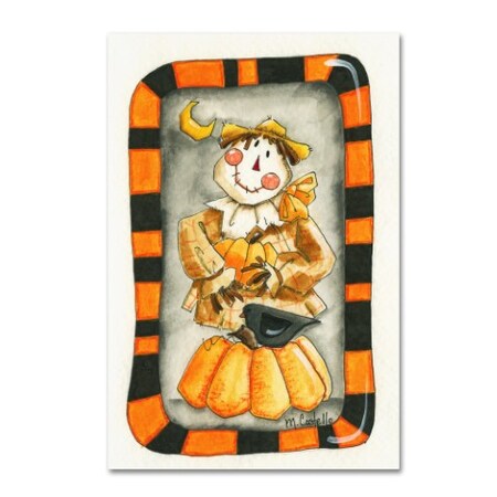 Maureen Lisa Costello 'Halloween Scarecrow And Friends LG' Canvas Art,16x24